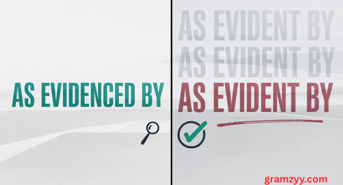As Evidenced By or As Evident By: Which Is Correct?