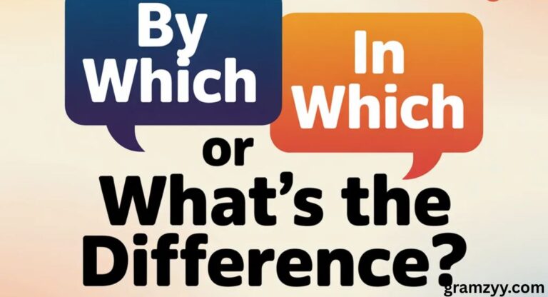 By Which or In Which: What’s the Difference?
