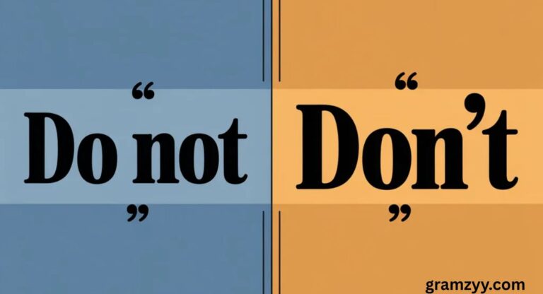 Do Not vs Don’t