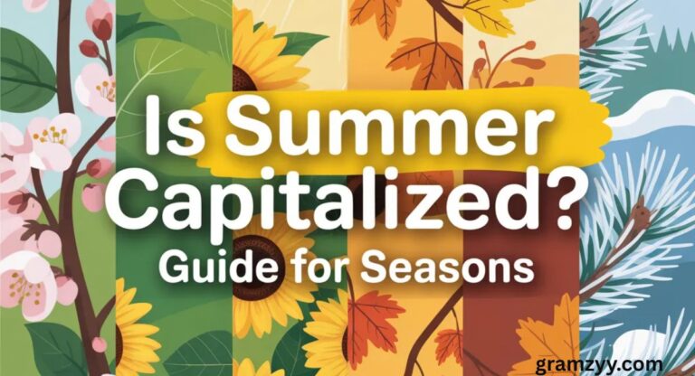 Is Summer Capitalized? Guide for Seasons