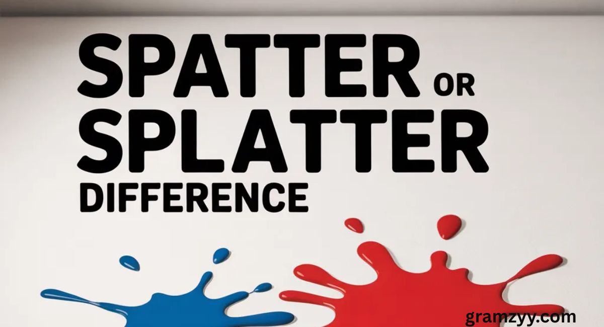 Spatter or Splatter Difference