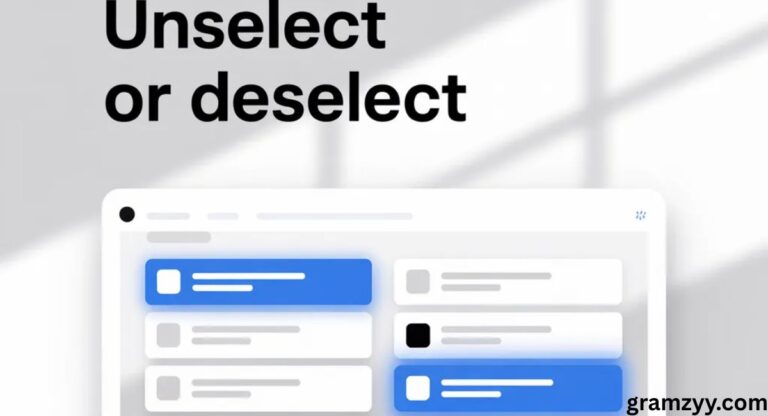 Unselect or Deselect