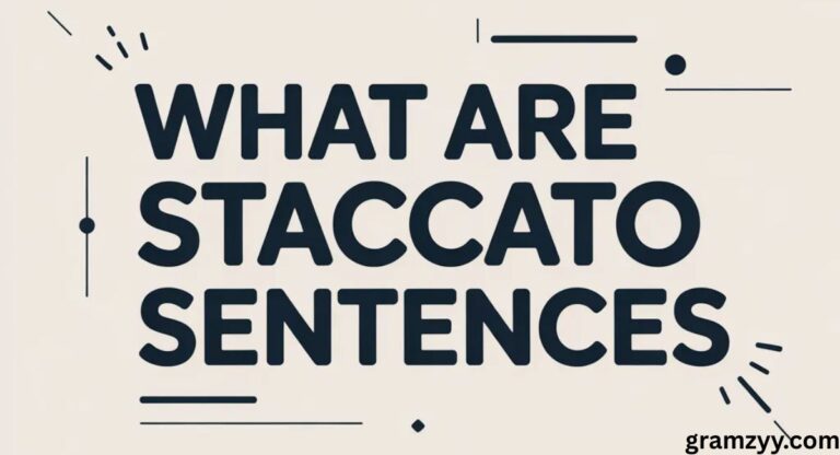 What Are Staccato Sentences