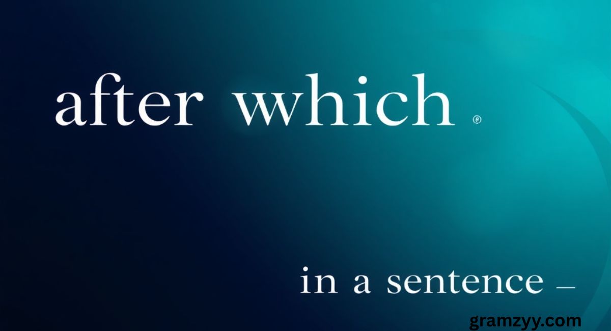 After Which in a Sentence: Meaning, Rules, and Real Examples