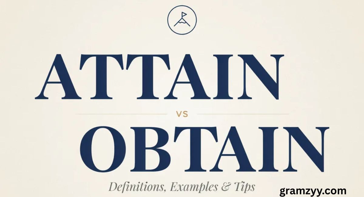 Attain vs Obtain — Definitions, Examples and Tips