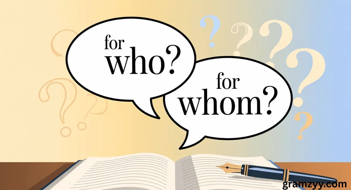 For Who or For Whom: What’s the Difference?