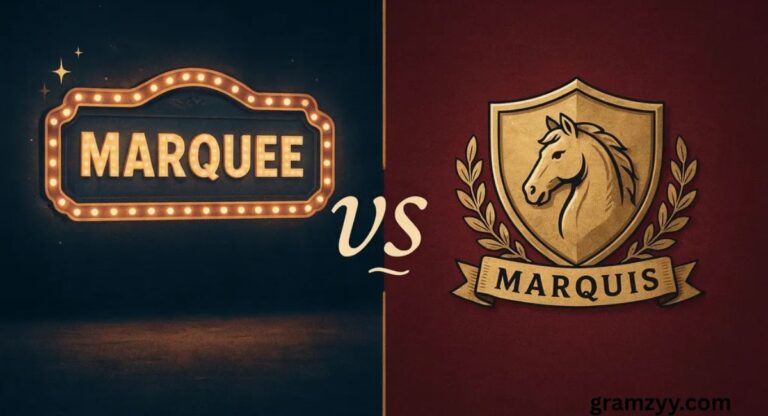 Marquee vs Marquis — Meaning, Usage & Examples