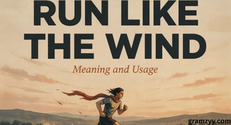Run Like the Wind: Meaning and Usage