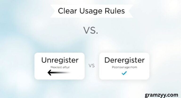 Unregister vs. Deregister: Clear Usage Rules