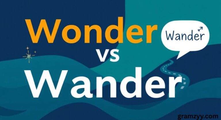 Wonder vs Wander