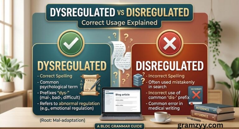 Dysregulated vs Disregulated Correct Usage Explained