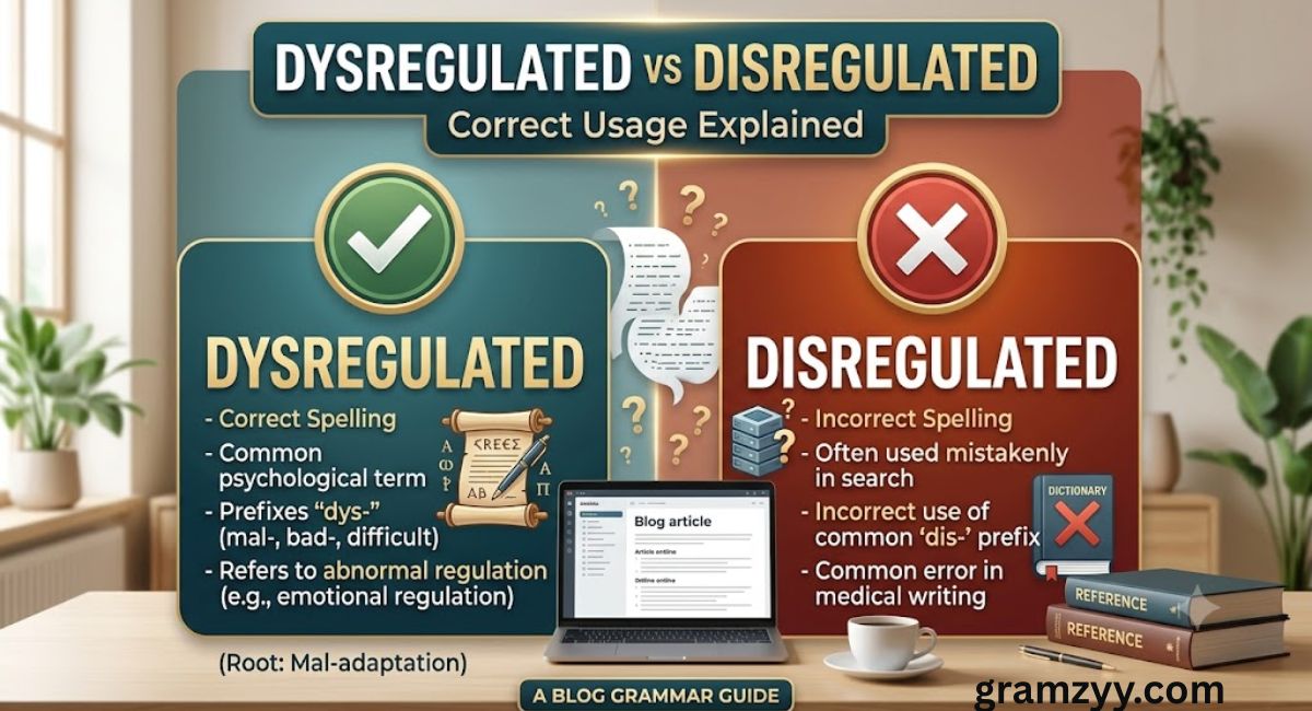 Dysregulated vs Disregulated Correct Usage Explained