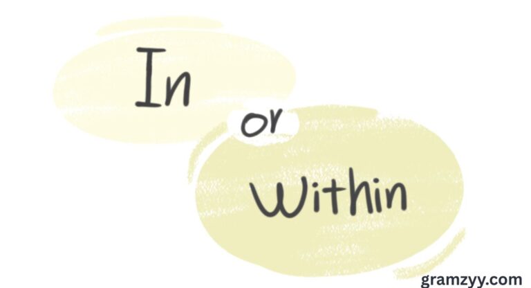 In vs Within — Usage and Examples