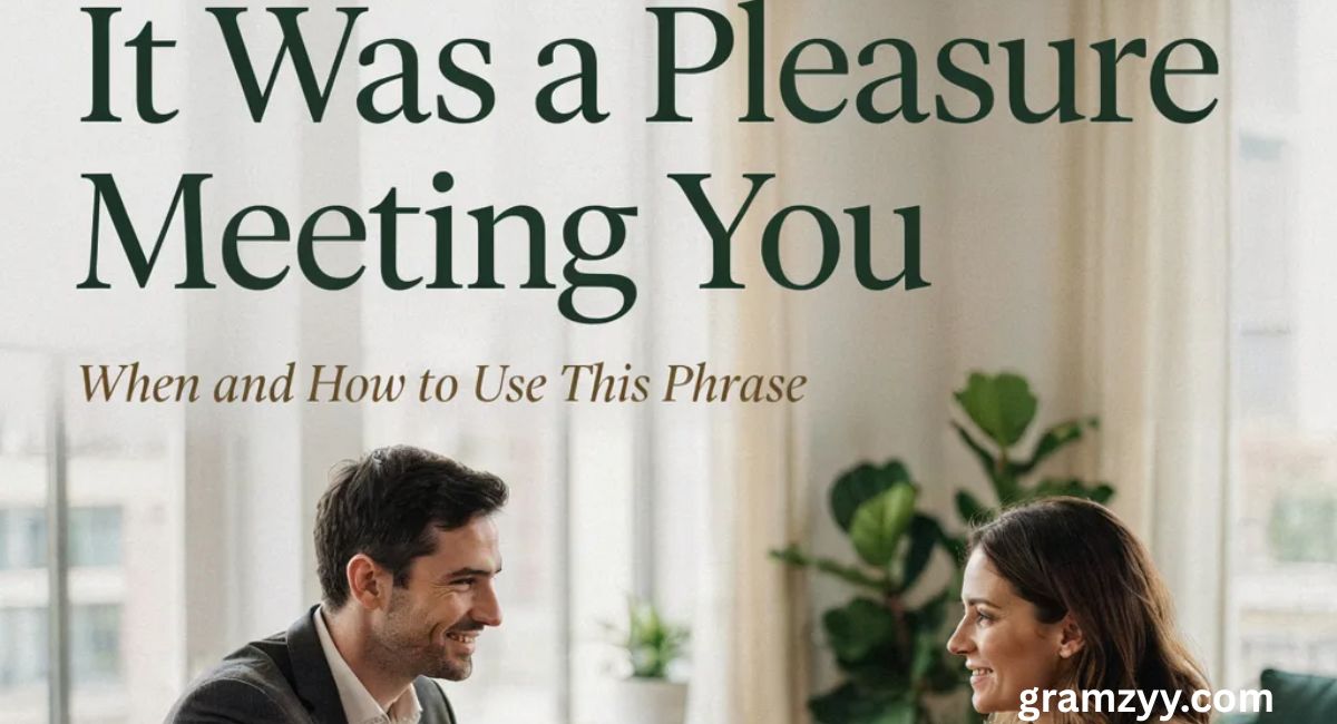 It Was a Pleasure Meeting You: When and How to Use This Phrase