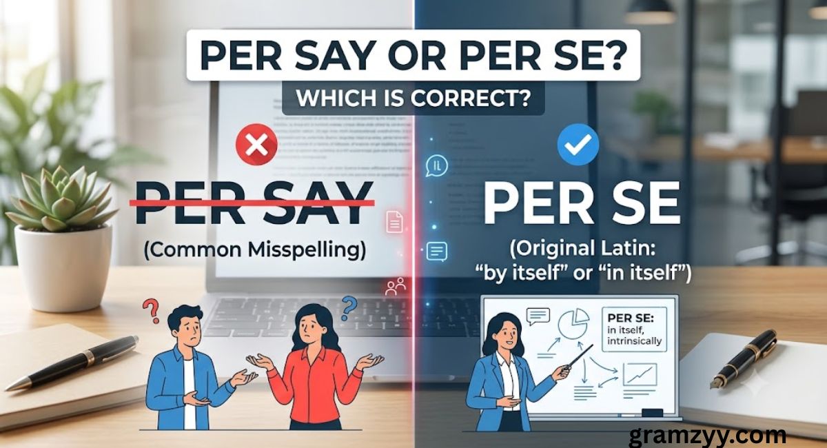 Per Say or Per Se? Which Is Correct