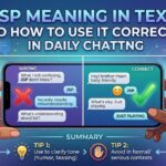Jsp meaning in text and how to use it correctly in daily chatting