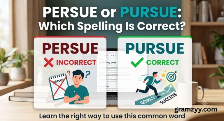 Persue or Pursue: Which Spelling Is Correct?